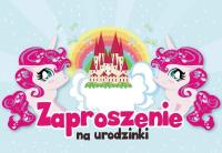 Opakowanie Zaproszenie ZZ-025 Urodziny kucyki (5 szt.)