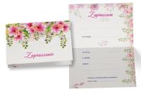 Opakowanie Zaproszenie ZZ-075 Uniwersalne kwiaty (5 szt.)