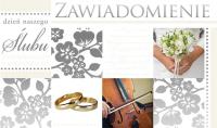 Opakowanie Zawiadomienie PMZ-026 Ślub (5 szt.)