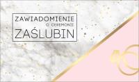 Opakowanie Zawiadomienie PMZ-070 Ślub (5 szt.)