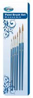 Opakowanie Zestaw pędzli okrągłych  6 szt (nr 2,4,6,8,10,12 ) blistr 80656