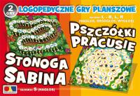2 gry Stonoga Sabina/Pszczółki Pracusie. Wydawca: KOMLOGO. SmakLiter.pl Opakowanie 2 gry Stonoga Sabina/Pszczółki Pracusie