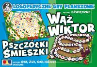 2 gry Wąż Wiktor/Pszczółki Śmieszki. Wydawca: KOMLOGO. SmakLiter.pl Opakowanie 2 gry Wąż Wiktor/Pszczółki Śmieszki