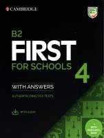 Opakowanie B2 First for Schools 4 Student's Book with Answers with Audio with Resource Bank