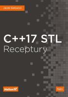 Okładka książki C++17 STL RECEPTURY