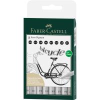 Cienkopisy Faber-Castell Ecco Pigment etui 8 sztuk. Wydawca: Faber-Castell. SmakLiter.pl Opakowanie Cienkopisy Faber-Castell Ecco Pigment etui 8 sztuk