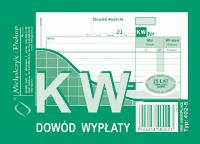 Opakowanie Dowód wypłaty KW 402-5