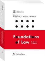 Foundations of Law The Polish Perspective. Autor: Dajczak Wojciech, Nieborak Tomasz, Paweł Wiliński (red. nauk.). SmakLiter.pl Okładka książki Foundations of Law The Polish Perspective