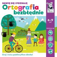 Gra Ortografia bezbłędnie Bawię się i poznaję Kapitan Nauka. Autor: Bożena Dybowska. SmakLiter.pl Okładka książki Gra Ortografia bezbłędnie Bawię się i poznaję Kapitan Nauka