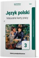 Okładka książki Język Polski Maturalne Karty Pracy 3 Liceum I Technikum Zakres Rozszerzony Linia I