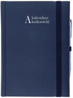 Okładka książki Kalendarz 2021/2022 akademicki A5 tygodniowy CROSS z gumką granat