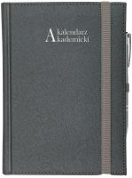 Okładka książki Kalendarz 2021/2022 akademicki A5 tygodniowy CROSS z gumką srebrny