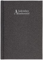 Okładka książki Kalendarz 2021/2022 akademicki A5 tygodniowy NATURA czarny