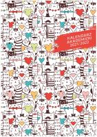 Okładka książki Kalendarz 2021/2022 akademicki A5 tygodniowy PCV bezbarwny koty