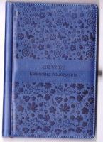 Okładka książki Kalendarz nauczyciela 2021/2022 niebieski prestige