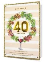 Opakowanie Karnet B6 Urodziny 40 HM200-2295