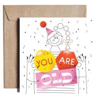 Opakowanie Karnet kw You Are Old JST09