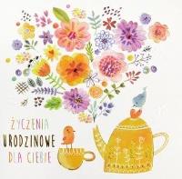 Opakowanie Karnet kwadratowy Urodziny KL HM200-1210