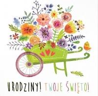 Opakowanie Karnet kwadratowy Urodziny KL HM200-1212