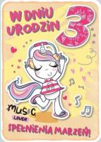 Opakowanie Karnet Urodziny 3 GM-686