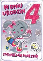 Opakowanie Karnet Urodziny 4 GM-688