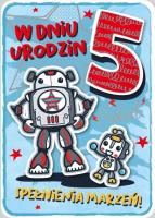 Opakowanie Karnet Urodziny 5 GM-691