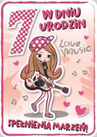 Opakowanie Karnet Urodziny 7 GM-694