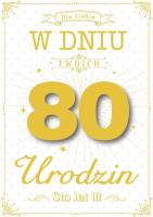 Opakowanie Karnet Urodziny 80 GM-513