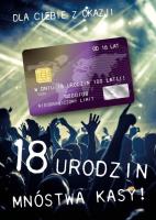 Opakowanie Karnet Urodziny Osiemnastka Gift-M-07