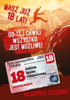 Opakowanie Karnet Urodziny Osiemnastka Gift-M-98