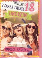 Opakowanie Karnet Urodziny Osiemnastka GM-457
