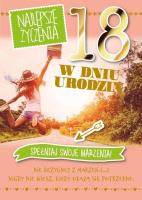 Opakowanie Karnet Urodziny Osiemnastka GM-642