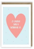 Opakowanie Kartka okolicznościowa, eko koperta Dziękuję K004