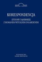 Okładka książki Korespondencja Izydory Dąmbskiej z R. Ingardenem