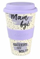 Kubek bambusowy BM-001 Mam być szczery?. Wydawca: Kukartka. SmakLiter.pl Opakowanie Kubek bambusowy BM-001 Mam być szczery?