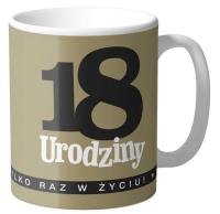 Kubek Gigant G041 18 Urodziny. Wydawca: Kukartka. SmakLiter.pl Opakowanie Kubek Gigant G041 18 Urodziny