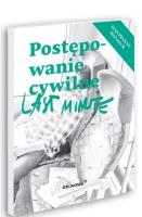 Last minute. Postępowanie cywilne maj 2021. Autor: Talaga Anna, Bogusław Gąszcz. SmakLiter.pl Okładka książki Last minute. Postępowanie cywilne maj 2021