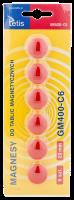 Opakowanie Magnesy do tablic Tetis czerwone 20mm/6