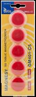 Opakowanie Magnesy do tablic Tetis czerwone 30mm/5