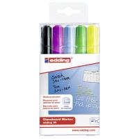 Marker edding do tablic szklanych czarny + mix kolorów, etui 5szt. Wydawca: Amex. SmakLiter.pl Opakowanie Marker edding do tablic szklanych czarny + mix kolorów, etui 5szt