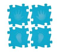 Opakowanie Mata podłogowa Magic set 16elementów niebieska