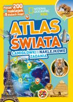 National Geographic Kids. Atlas świata. Łamigłówki. Autor:   Praca zbiorowa. SmakLiter.pl Okładka książki National Geographic Kids. Atlas świata. Łamigłówki