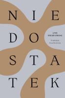 Niedostatek. Autor: Lynn Steger Strong. SmakLiter.pl Okładka książki Niedostatek