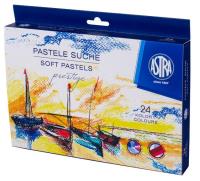 Pastele suche Astra prestige 24 kolory. Wydawca: ASTRA art-pap. SmakLiter.pl Opakowanie Pastele suche Astra prestige 24 kolory