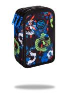 Opakowanie Piórnik Coolpack potrójny z wyposażeniem JUMPER 3FOOTBALL BLUE