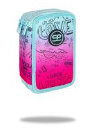 Opakowanie Piórnik Coolpack potrójny z wyposażeniem JUMPER 3PINK SCRIBBLE