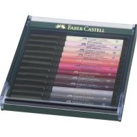 Pitt Artist Pen Brush zestaw 12 kolorów. Skin Faber-Castell. Wydawca: Faber-Castell. SmakLiter.pl Opakowanie Pitt Artist Pen Brush zestaw 12 kolorów. Skin Faber-Castell