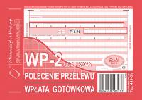Opakowanie Polecenie przelewu wpłata gotówkowa A6 2 odcinkowe A6