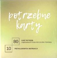 Potrzebne Karty. Autor: Iga Zielińska. SmakLiter.pl Okładka książki Potrzebne Karty