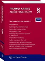 Okładka książki Prawo karne Zbiór przepisów w.61/2021